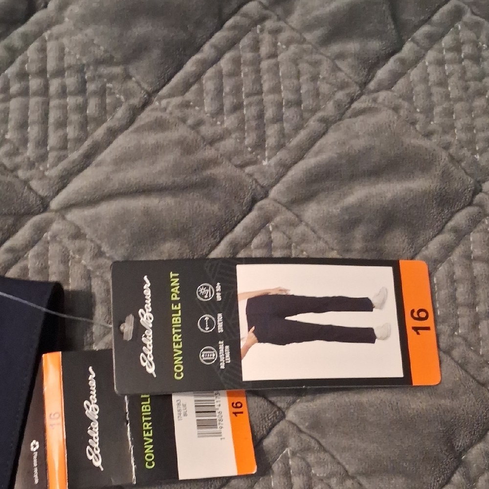 Eddie Bauer Dark Blue Convertible Pants